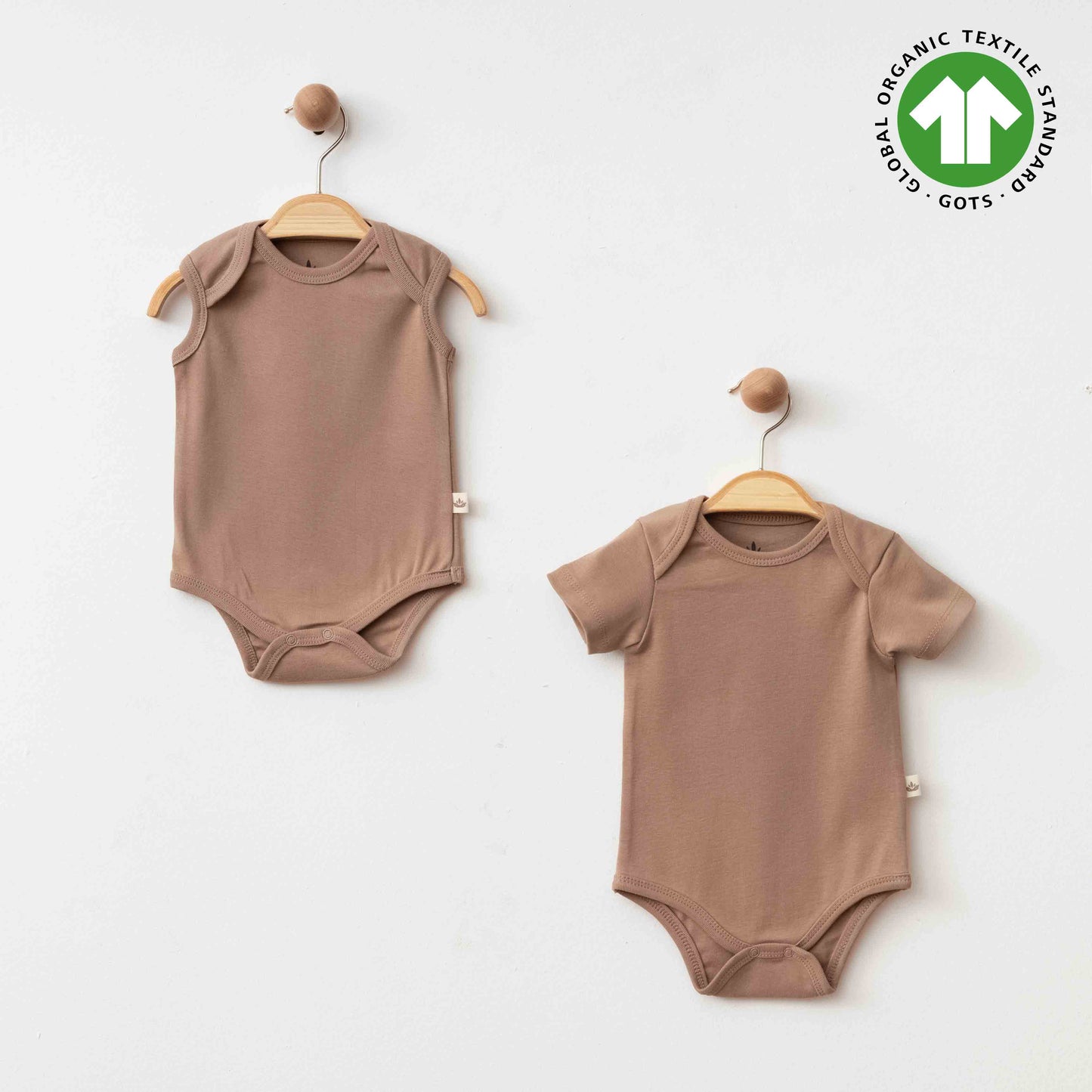 Organik Kahve Body - Minnola organik bebek body
