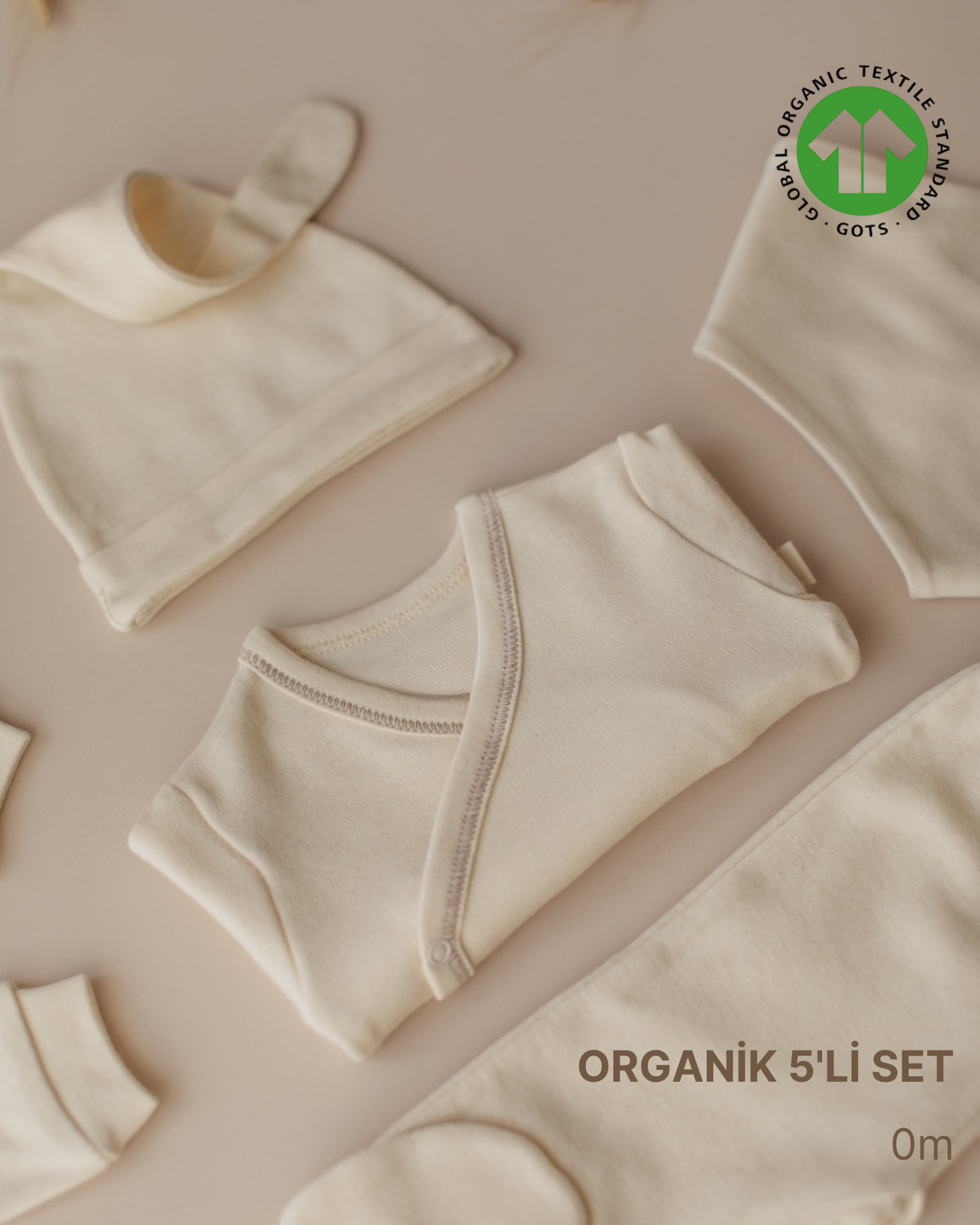 ORGANİK Boyasız 5'li Hastane Çıkışı - Minnola yenidoğan hastane çıkışı seti
