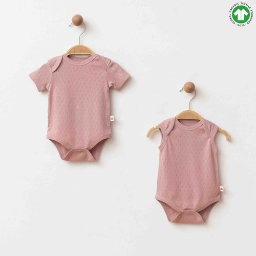 Organik Gül Kurusu Body 9-36 Ay - Minnola organik bebek body