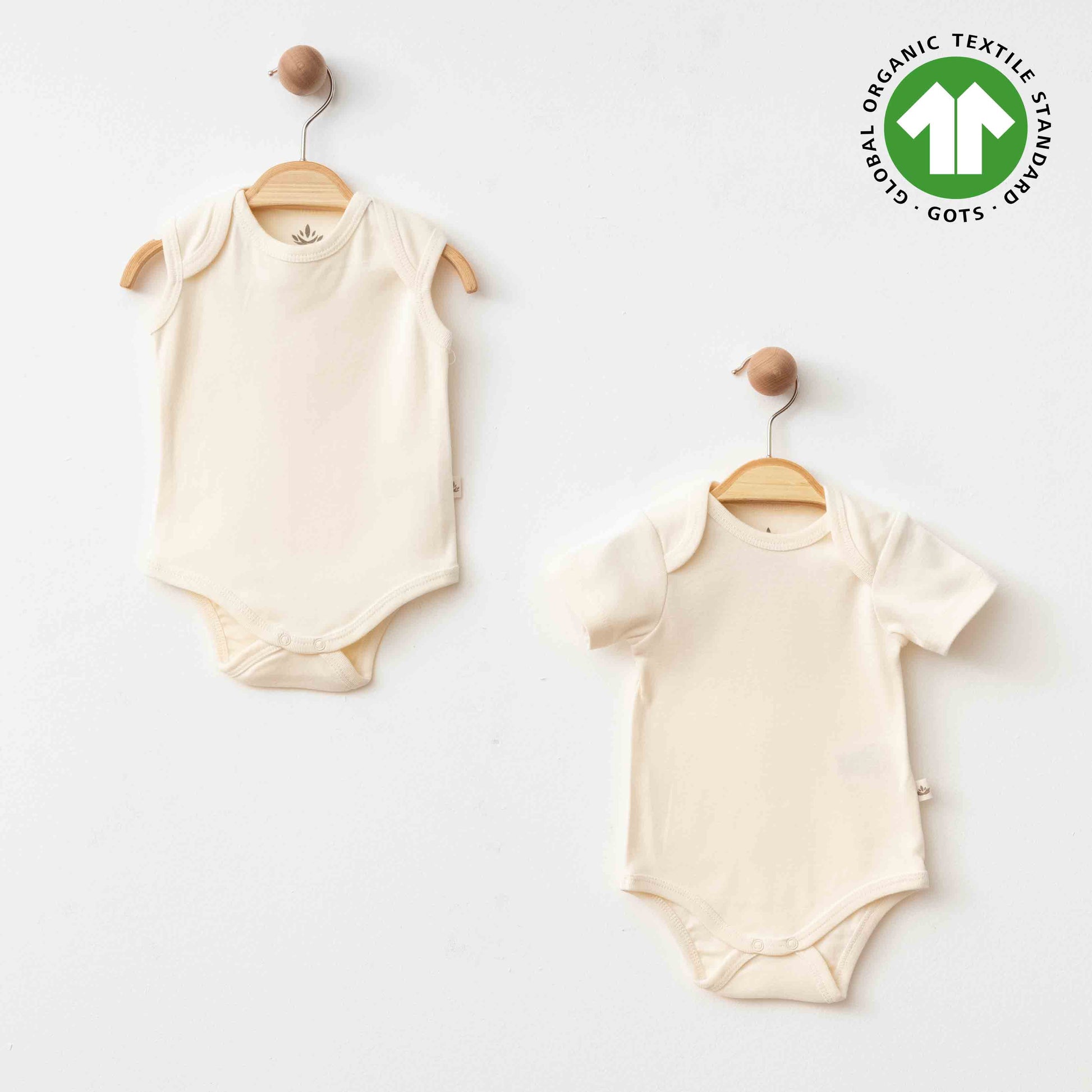 Organik Bej Body - Minnola organik bebek body